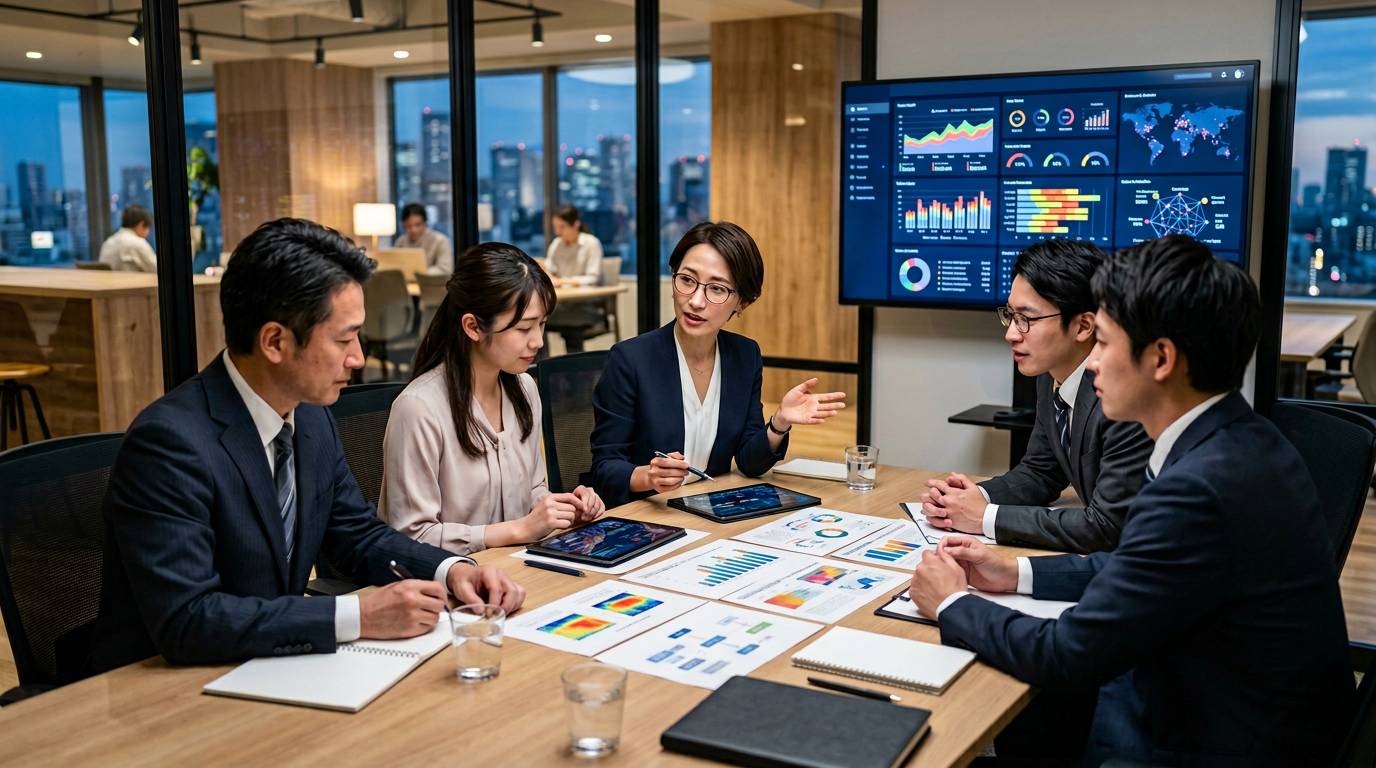 AIを使った経営判断のイメージ