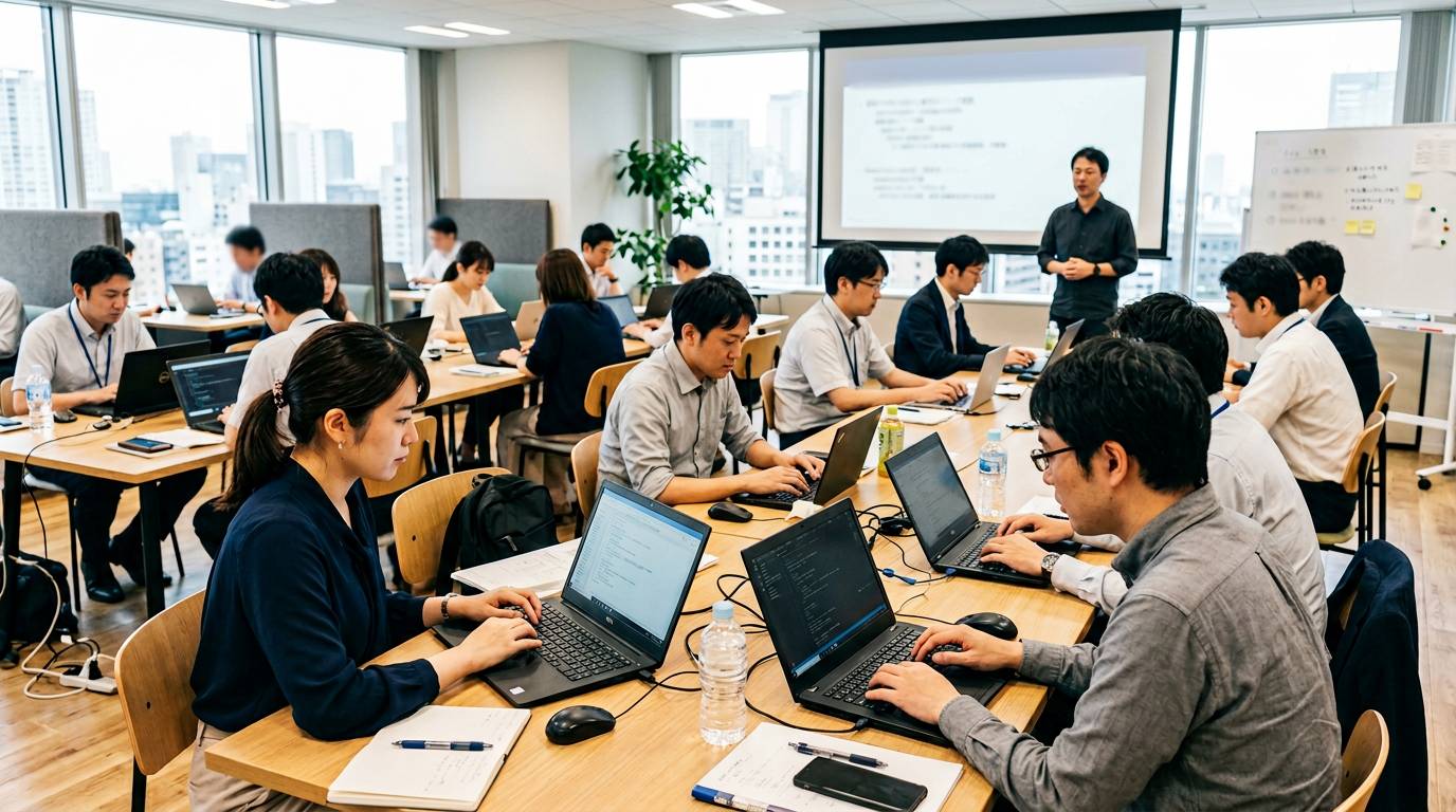 AI適応経営塾でClaude Coworkを使った体験が行われている様子