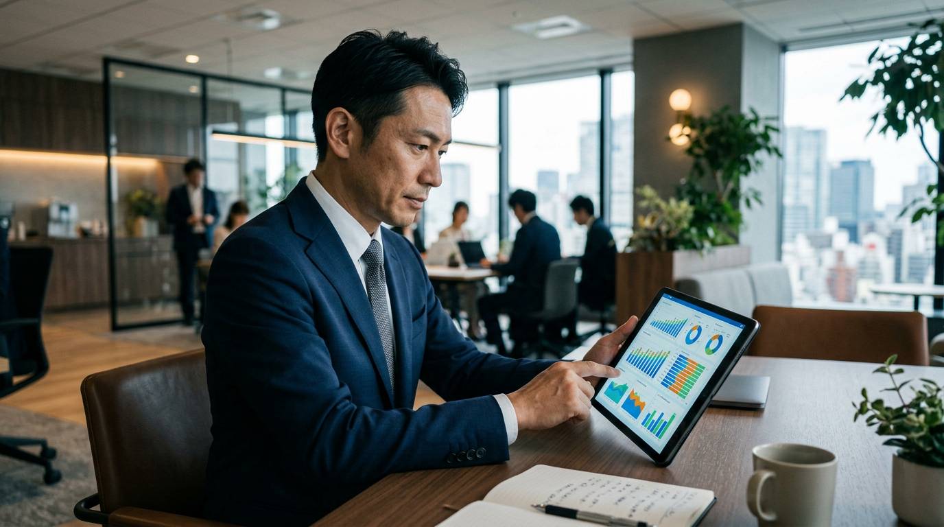 参加費・スケジュール確認のビジネスシーン